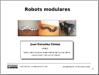 2009-11-27:Dorbot Madrid:Robots Modulares
